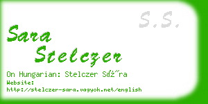 sara stelczer business card